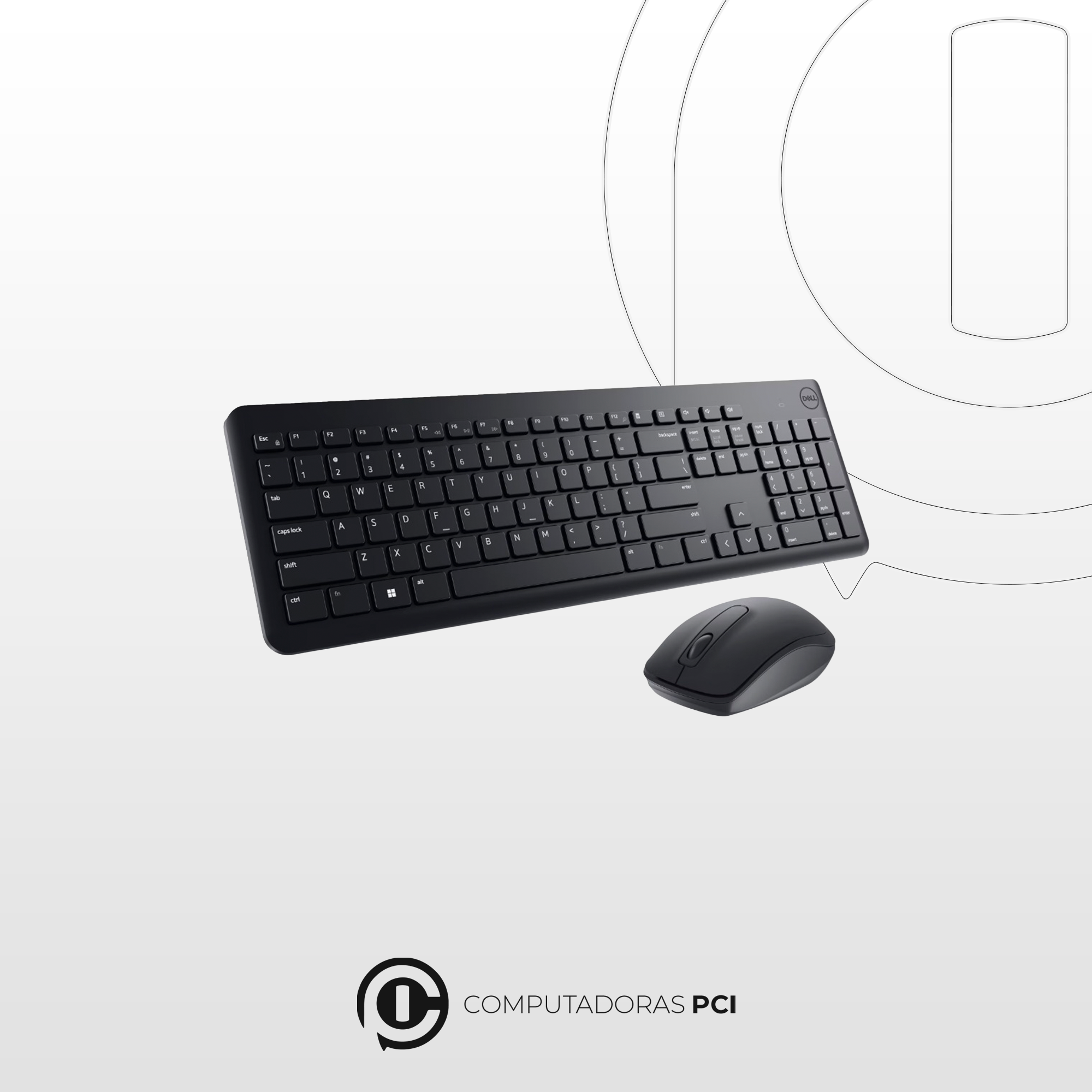 Teclado y Mouse Dell KM3322W ESP